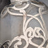 Antique American Art Nouveau Silver Overlay Glass Miniature Perfume Bottle